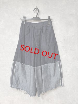 画像1: gomme 　デニムワイドパンツ　　2；インディゴ　　サイズ；M (1)