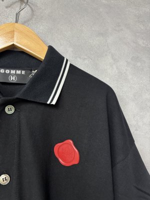 画像2: gomme(H)　ポロシャツ　　3；黒　サイズ；M (2)
