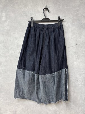 画像4: gomme 　デニムワイドパンツ　　2；インディゴ　　サイズ；M (4)