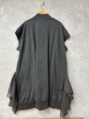 画像3: gomme(H)　ジップカーディガン　　4；チャコール　サイズ；M (3)