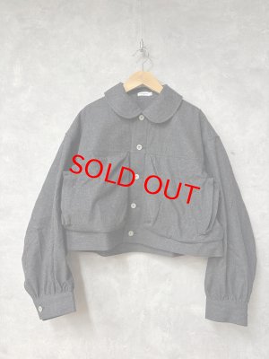 画像1: 2026春夏 フランキーグロウ　BEAR FEELS SOLID DENIM JACKET(おとなサイズ)　　BLACK (1)