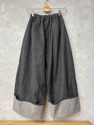 画像4: 2026春夏 フランキーグロウ　WIDE MACKIN DENIM PANTS   　(おとなサイズ)　BLACK (4)