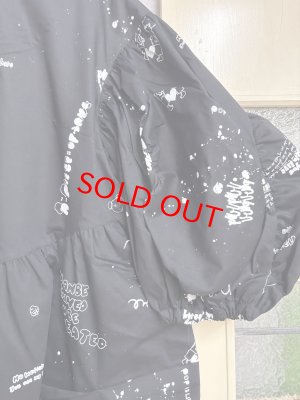 画像2: 30%off 2026春夏 フランキーグロウ　HAND-DRAWN Pt.BEAR FEELS SOLID DRESS　カラー；BLACK　(おとなサイズ) (2)