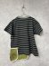 画像3: 2026春夏 　DENIMDUNGAREE　　ボーダーテンジク エプロンツキ TEE　　17；チャコール (3)