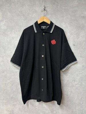 画像1: gomme(H)　ポロシャツ　　3；黒　サイズ；M (1)