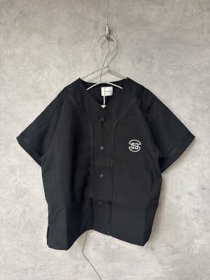 画像1: 2026春夏　 groovycolors　 ポリエステル CANAPA BASEBALL シャツ　　2；黒 (1)