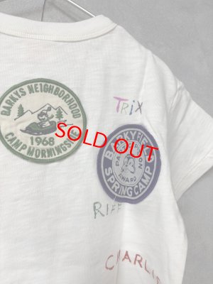 画像3: 2026春夏 　DENIMDUNGAREE　　テンジク BARKYS TEE　　1；白 (3)