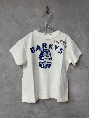 画像1: 2026春夏 　DENIMDUNGAREE　　テンジク BARKYS TEE　　1；白 (1)