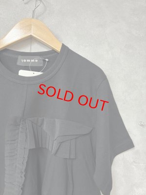 画像2: gomme 　フリルT　　３；黒　サイズ；M (2)