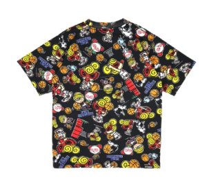 画像2: Hystericmini　　HYSTERIC MINI HOOPS総柄 半袖Tシャツ　　14；ブラック (2)