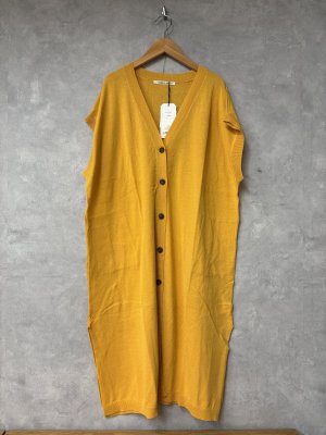 画像1: LILOU+LILY 　High Twist CTN Knit SLEEVELESS   C/D　　C.ORANGE　  size:38 (1)