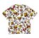 画像2: Hystericmini　　HYSTERIC MINI HOOPS総柄 半袖Tシャツ　　04；ホワイト (2)
