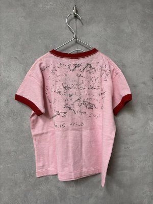 画像3: 2026春夏 　DENIMDUNGAREE　　テンジク WORLD リンガー TEE　　5；赤 (3)