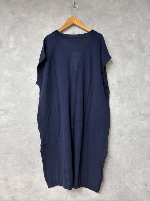 画像3: LILOU+LILY 　High Twist CTN Knit SLEEVELESS   C/D　　D.NAVY　   size:38 (3)
