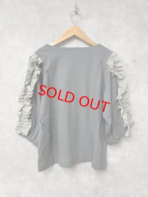 画像3: LILOU+LILY 　30/Cotton　FRILL SLEEVE　　B.GRAY　   size:38 (3)