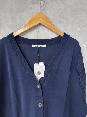 画像2: LILOU+LILY 　High Twist CTN Knit SLEEVELESS   C/D　　D.NAVY　   size:38 (2)