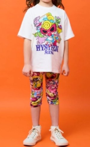 画像3: Hystericmini　　HYSTERIC MINI IN WONDERLAND Viscotex 5分丈レギンス　　44；ブルー系 (3)