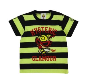 画像1: MY FIRST HYSTERIC　　LITTLE BEE ボーダー 半袖Tシャツ　　54；グリーン系 (1)