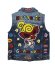 画像2: Hystericmini　　SELFISH BABY マルチPATCH Like a denim Viscotex 裏毛ベスト　45；インディゴ (2)