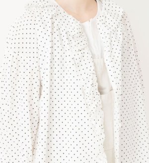 画像5: VC 　 ドットフリルブラウス      WHITE DOT        サイズ：F (5)