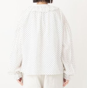画像3: VC 　 ドットフリルブラウス      WHITE DOT        サイズ：F (3)