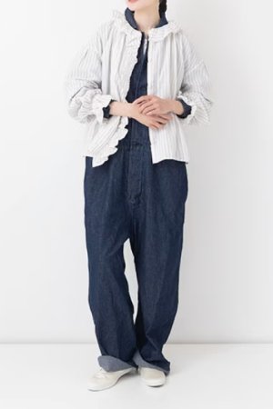 画像5: VC 　ストライプフリルブラウス    STRIPE        サイズ：F (5)