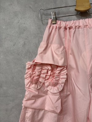 画像2: 2026春夏 フランキーグロウ　VARIOUS FRILL PANTS　カラー；PINK　(おとなサイズ) (2)