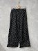 画像3: ヴァンブラン vent blanc　　80ローンポルカドットセミワイドパンツ　　BLACK　　サイズ；F　 (3)