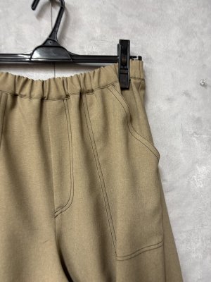 画像2: gomme 　トロフレアパンツ　1；ベージュ　　サイズ；M (2)