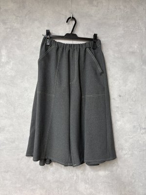 画像1: gomme 　トロフレアパンツ　2；チャコール　　サイズ；M (1)