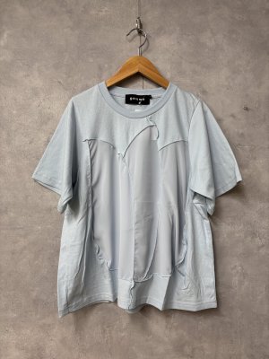 画像1: gomme 　チューリップＴ 　2；サックスブルー　　サイズ；M (1)