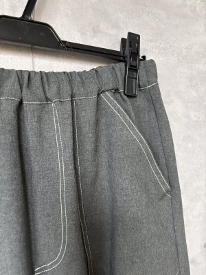 画像2: gomme 　トロフレアパンツ　2；チャコール　　サイズ；M (2)