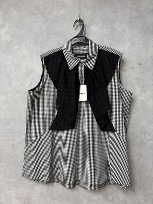 画像1: gomme 　ブラウス 　2；黒　サイズ；M (1)