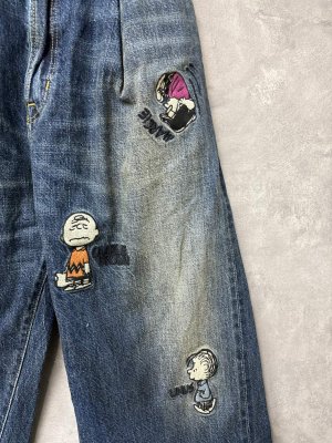 画像2: 2026春夏 　DENIMDUNGAREE　　エアリーデニム SNOOPY LPN　14；ブルー　　サイズ；01 (2)