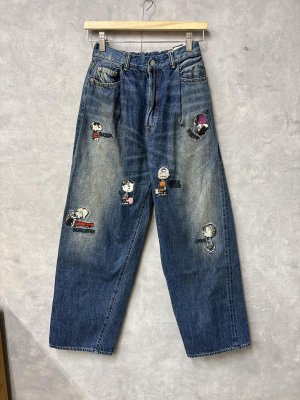 画像1: 2026春夏 　DENIMDUNGAREE　　エアリーデニム SNOOPY LPN　14；ブルー　　サイズ；01 (1)