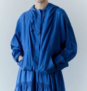 画像1: douxbleu　スシボイル ワイドパーカー　　　50；ブルー　　サイズ；FREE (1)