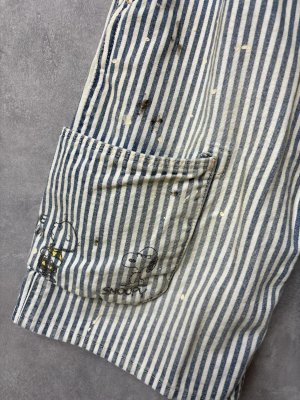 画像3: 2026春夏 　DENIMDUNGAREE　　ヒッコリー SNOOPY クロップド PN　　14；ブルー (3)
