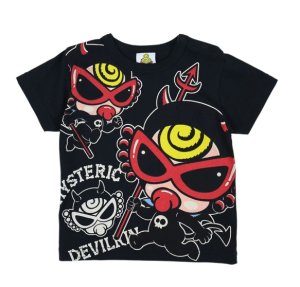 画像1: MY FIRST HYSTERIC　　トコトコ DEVILKIN 半袖Tシャツ　　10；ブラック (1)
