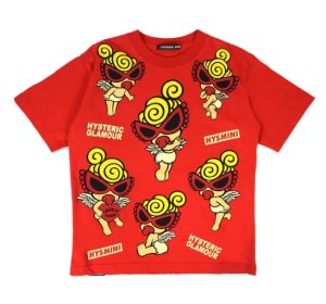 画像1: Hystericmini　　ANGEL MINI 半袖Tシャツ　　20；レッド (1)
