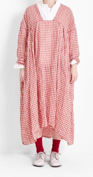 画像3: VC 　 ギンガムチェックワンピース　RED CHECK　   サイズ：F (3)