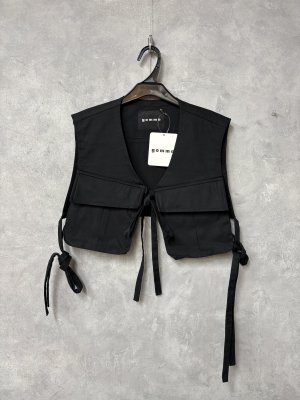 画像1: gomme   ベスト　　3；黒　　　サイズ；M (1)