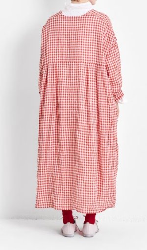 画像2: VC 　 ギンガムチェックワンピース　RED CHECK　   サイズ：F (2)