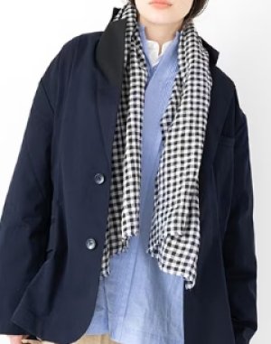 画像3: VC 　ギンガムチェックストール   サイズ：F (3)