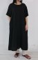 画像1: YARRA NEU　　リネン混リラックスワンピース　99；ブラック　　サイズ；FREE (1)
