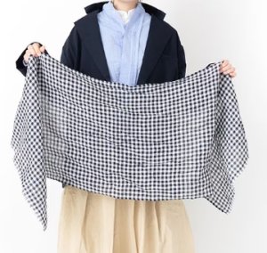 画像4: VC 　ギンガムチェックストール   サイズ：F (4)