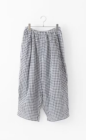 画像1: VC 　ギンガムチェックヨークパンツ　BLACK CHECK　   サイズ：F (1)