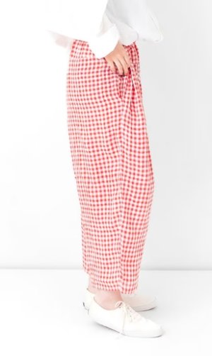 画像3: VC 　ギンガムチェックヨークパンツ　RED CHECK　   サイズ：F (3)