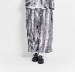 画像2: VC 　ギンガムチェックヨークパンツ　BLACK CHECK　   サイズ：F (2)