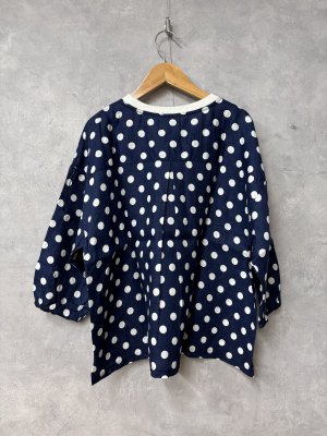 画像3: NATURAL LAUNDRY 　DOTプルオーバー　ネイビー　　サイズ2 (3)