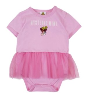 画像1: MY FIRST HYSTERIC　　ANGEL MINI 羽付き チュールロンパース 　 27；ペールピンク (1)